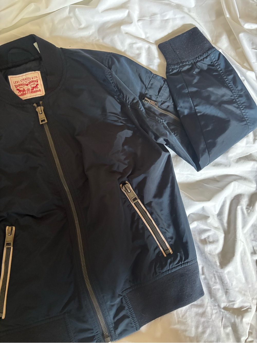 Levi's Navy Lightweight Bomber Jacket | Women’s Small